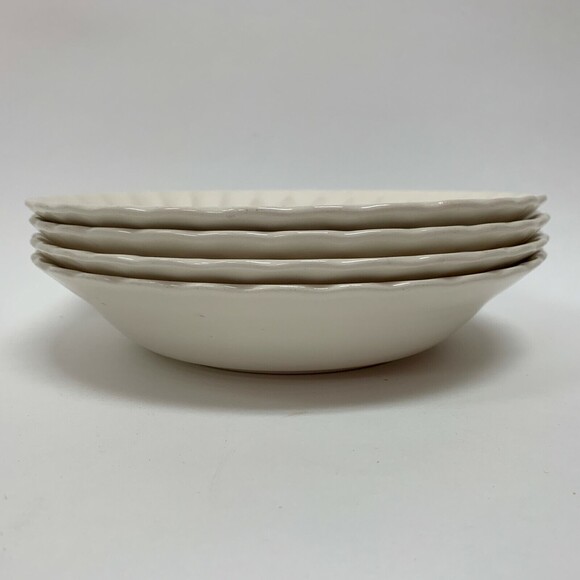 Vintage Clifton by Royal Bowls Ivory Floral Swirl Rim 7 7/8" Lot of 4 - Picture 8 of 8
